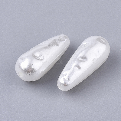 ABS Plastic Imitation Pearl Beads X-OACR-T022-07-1