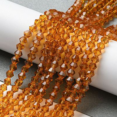 Transparent Glass Beads Strands GLAA-F029-4mm-28-1