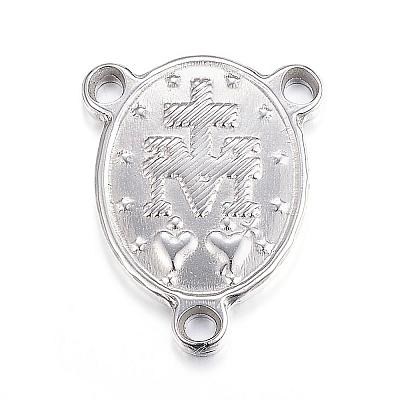 Tarnish Resistant 201 Stainless Steel Chandelier Component Links STAS-F084-10P-1