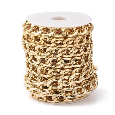 Oval Oxidation Aluminum Curb Chains CHA-K003-08G-1