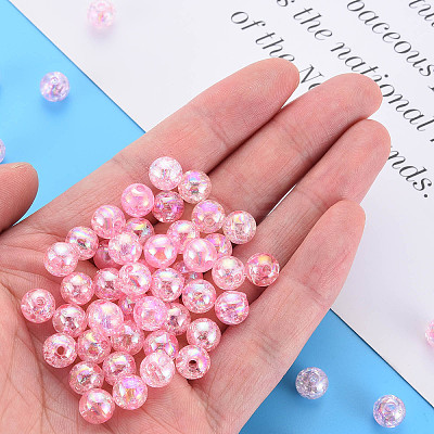 Transparent Crackle Acrylic Beads LS-MACR-S373-66-L04-1