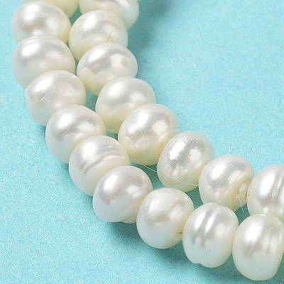 Natural Cultured Freshwater Pearl Beads Strands PEAR-J007-61-1