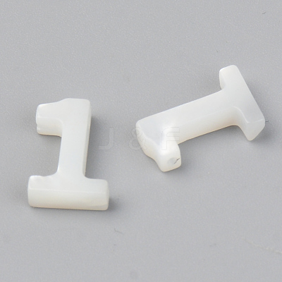 Natural White Shell Mother of Pearl Shell Charms X-SSHEL-R048-004-01-1