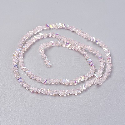 Electroplate Glass Bead Strands GLAA-F092-A07-1