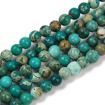 Dyed Natural Regalite/Imperial Jasper/Sea Sediment Jasper Beads Strands G-B124-C04-07-1