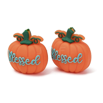 Halloween Food Grade Eco-Friendly Silicone Focal Beads SL-CBAECCD-03B-1
