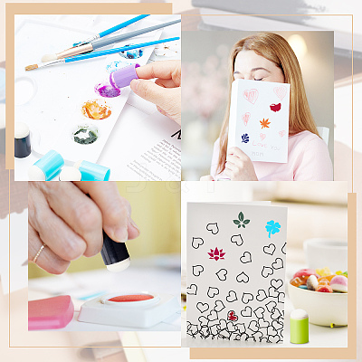 30Pcs 6 Colors Sponge Painting Tool DIY-CP0007-53-1