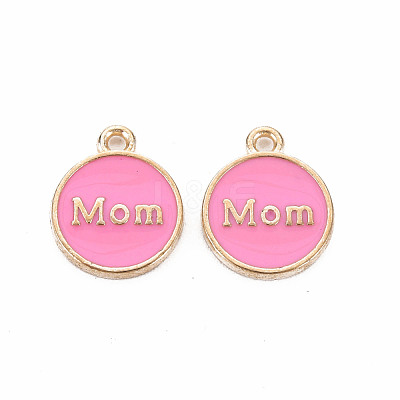 Mother's Day Alloy Enamel Charms ENAM-T016-11D-RS-1