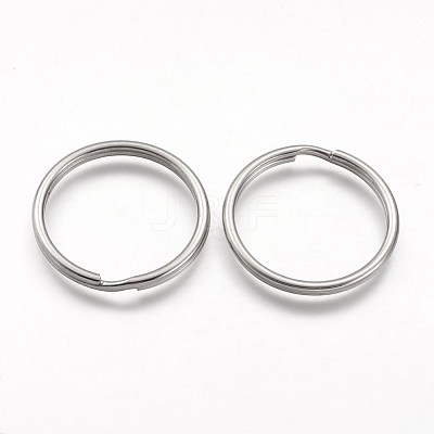 Tarnish Resistant 304 Stainless Steel Split Key Rings STAS-F041-33-1