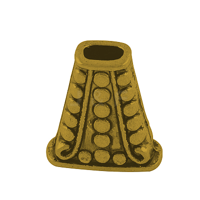 Tibetan Style Alloy Bead Cones TIBE-0628-AG-FF-1