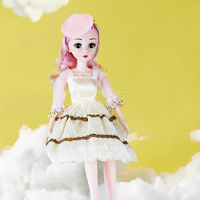 24Pcs Mini Handmade Plastic Doll Hats DIY-DR0001-65-1