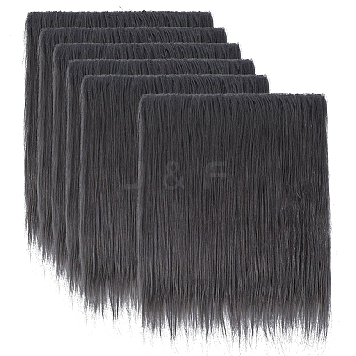 Faux Fur Squares Fabric LS-BJEW-WH0515-11B-1