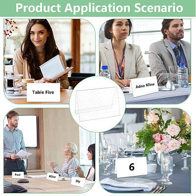 Name Plastic Table Top Display Stand ODIS-WH0070-86C-1