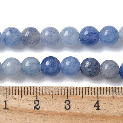 Natural Blue Aventurine(Dyed & Heated) Beads Strands G-U015-6MM-01-1