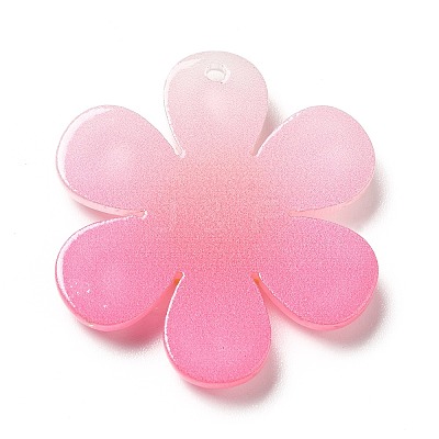 Gradient Color Transparent Acrylic Pendants OACR-H004-01A-1