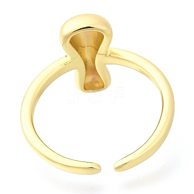 Rack Plating Brass Open Cuff Rings RJEW-S394-01G-I-1