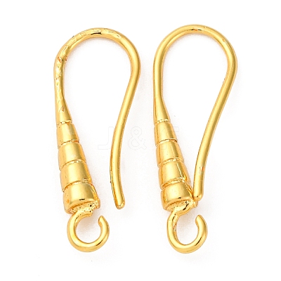 Brass Earring Hooks KK-D378-03G-1