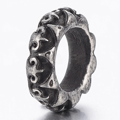 304 Stainless Steel European Beads STAS-F160-15B-1
