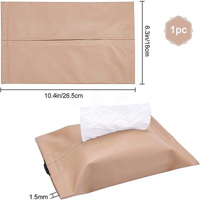 Imitation Leather Tissue Boxes AJEW-GF0002-51C-1