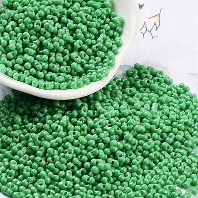 Baking Paint Glass Seed Beads SEED-A033-05Q-1