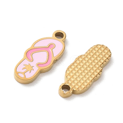 304 Stainless Steel Enamel Pendants SA-CBA7876-07G-1
