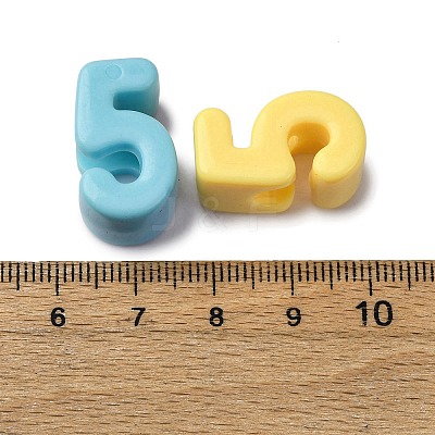 Opaque Acrylic European Beads OACR-S072-04C-1
