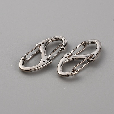 Zinc Alloy Double Snap Hook Spring Keychain Clasps FIND-WH0155-013P-1