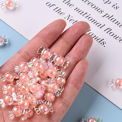 Transparent Acrylic Beads TACR-S152-03B-SS2109-1