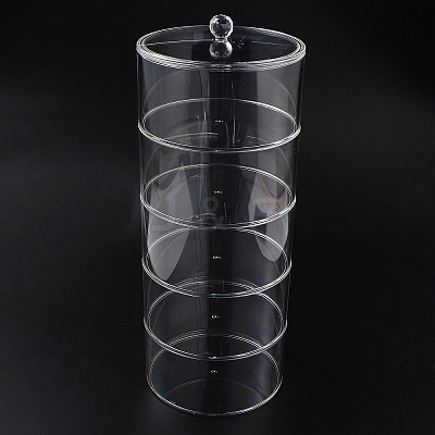 5 Tier Acrylic Together Stacking Jars CON-WH0107-27-1