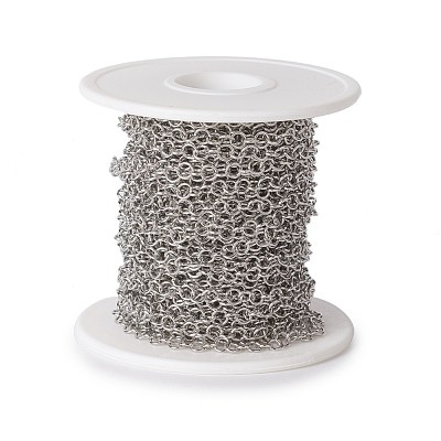 Tarnish Resistant 304 Stainless Steel Rolo Chains CHS-E016-02G-P-1