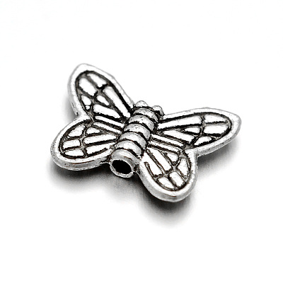 Vintage Alloy Butterfly Beads X-KK-M112-14AS-1