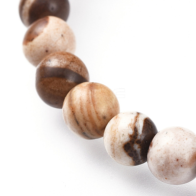 Natural Gemstone Stretch Bracelets BJEW-JB04557-1