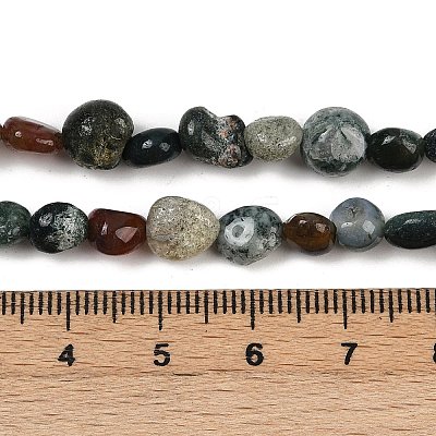 Natural Indian Agate Beads Strands G-Q060-D08-01-1