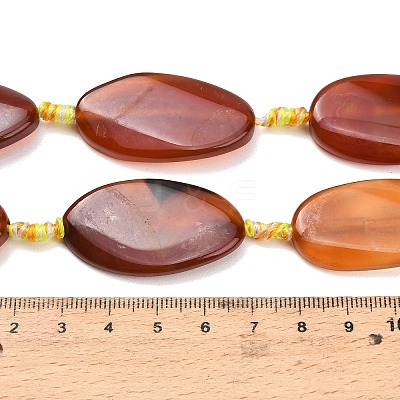 Natural Banded Agate Beads Strands G-F825-H01-03A-1