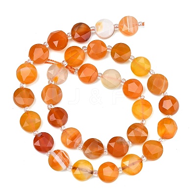 Natural Banded Agate Beads Strands G-C116-A193-01-1
