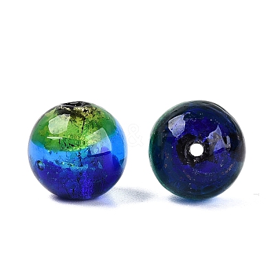 Handmade Foil Glass Lampwork Beads LA-N050-01A-01-1