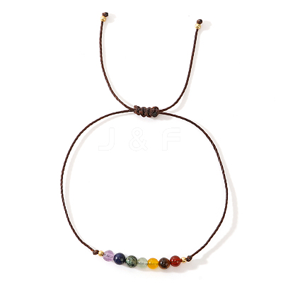 Vintage Minimalist Adjustable Natural Gemstone Bead Bracelets AX5833-3-1