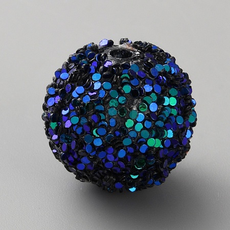 Opaque Acrylic Glitter Beads LS-FIND-CJC0010-111A-18-1