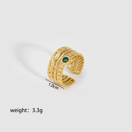 Synthetic Malachite Ring DN5106-2-1