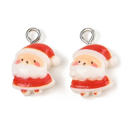 Christmas Theme Opaque Resin Pendants RESI-S08-02H-1