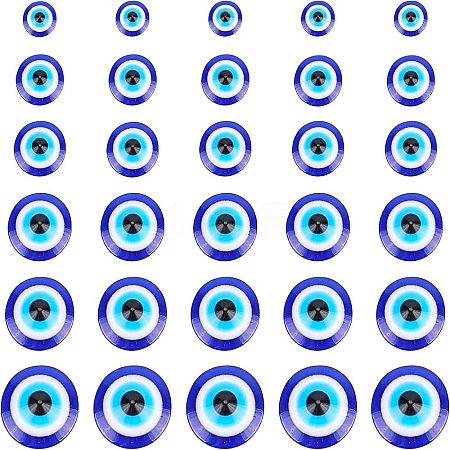 Resin Evil Eye Cabochons CRES-NB0001-15-1