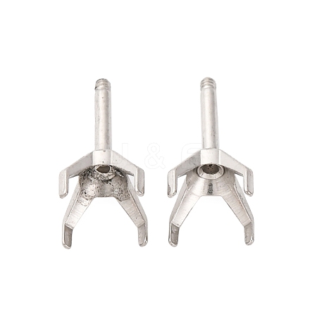 304 Stainless Steel Stud Earring Findings STAS-B091-02C-07P-1