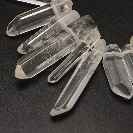 Natural Quartz Crystal Nuggets Bead Strands G-M239-06-1