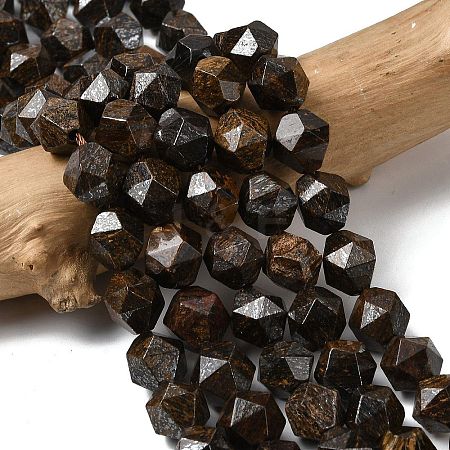Natural Bronzite Beads Strands G-Z119-A30-03-1