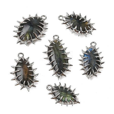 Natural Labradorite Big Pendants GG-CBA86DE-02P-1