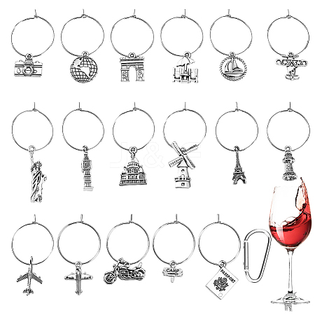 DIY Wine Glass Charms Making Kits DIY-ME0003-76-1