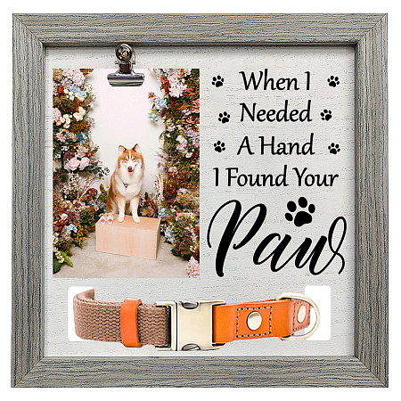 MDF Pet Photo Frames DIY-WH0525-014-1