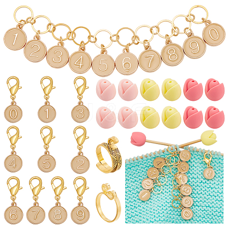 Number DIY Knitting Tool Sets HJEW-NB00074-05-1