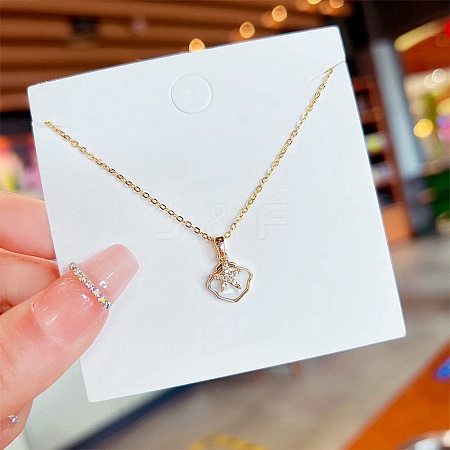 Acrylic with Rhinestone Pendant Necklaces FS-WG30730-70-1
