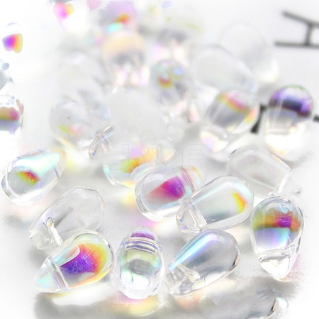 Transparent Czech Glass Beads GLAA-PW0001-26A-1